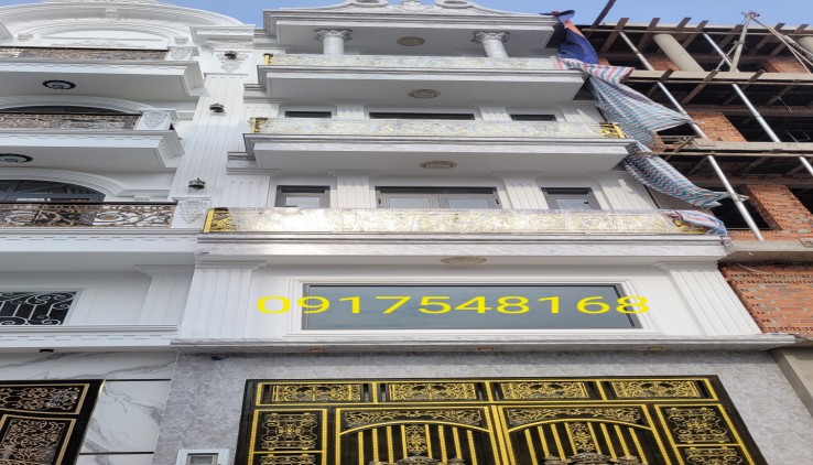 Bán nhà  4 tầng  NGUYỄN ẢNH THỦ, HIỆP THÀNH QUẬN 12, hẻm xe hơi thông , khu VIP nhà cao tầng